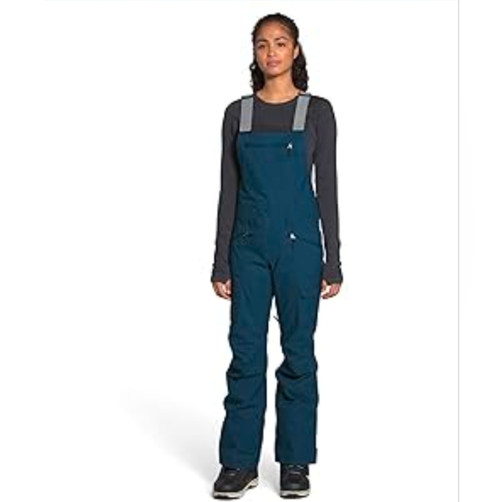 The North Face Freedom Snow Bib Blue Wing Teal Size Medium